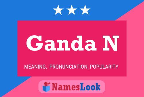 Ganda N Name Poster