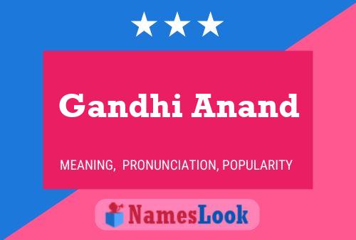 Gandhi Anand Name Poster