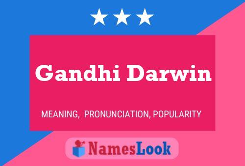 Gandhi Darwin Name Poster