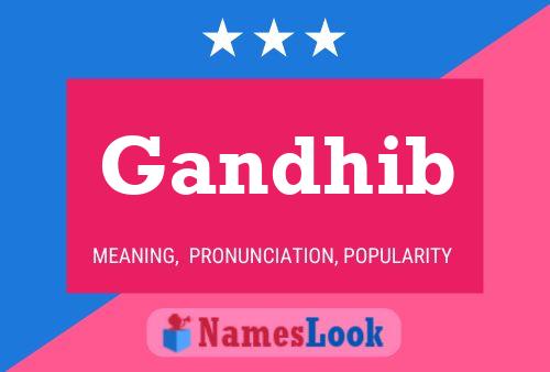 Gandhib Name Poster