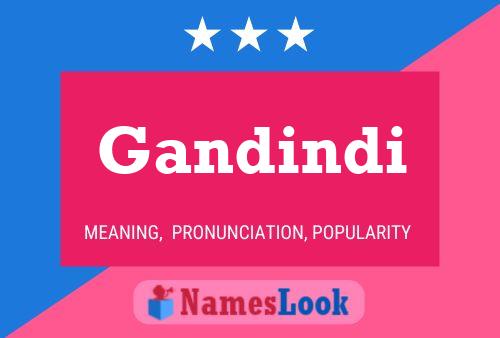 Gandindi Name Poster