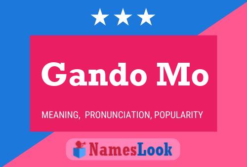 Gando Mo Name Poster