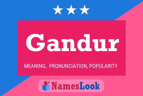 Gandur Name Poster