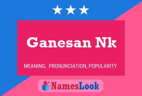 Ganesan Nk Name Poster