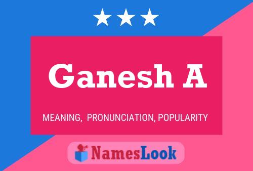 Ganesh A Name Poster