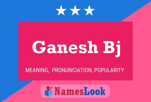 Ganesh Bj Name Poster