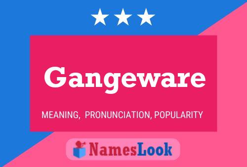 Gangeware Name Poster