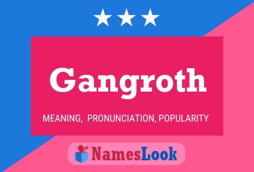 Gangroth Name Poster