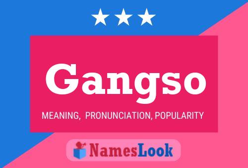 Gangso Name Poster