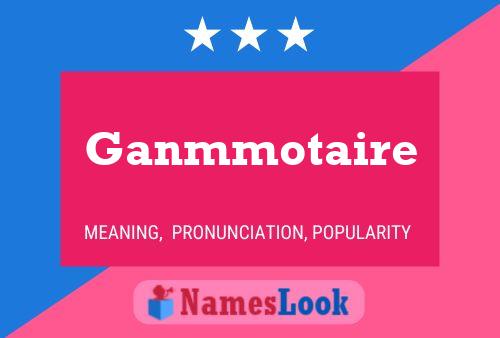 Ganmmotaire Name Poster