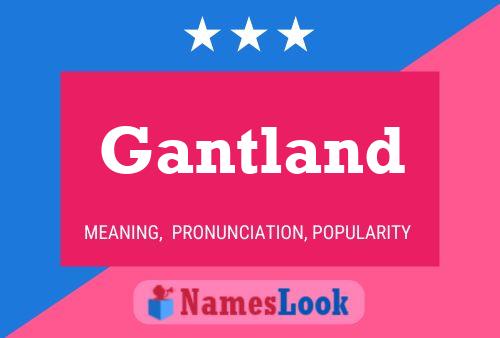 Gantland Name Poster