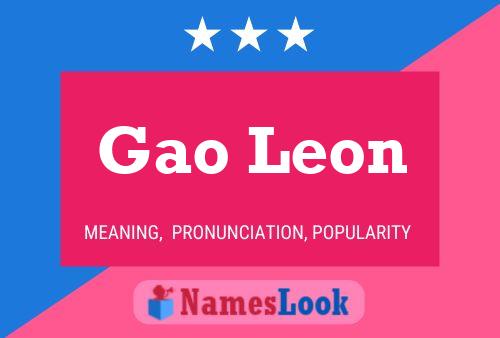 Gao Leon Name Poster