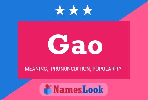 Gao Name Poster