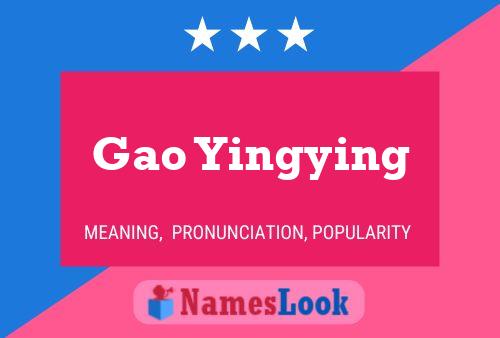 Gao Yingying Name Poster