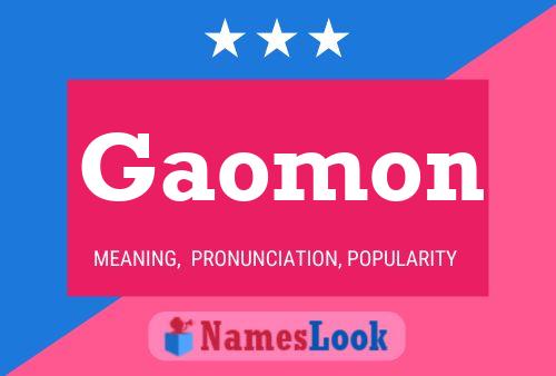 Gaomon Name Poster