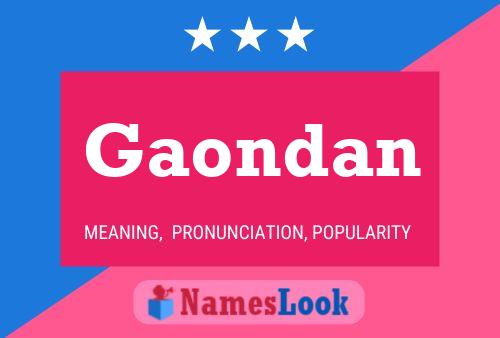 Gaondan Name Poster