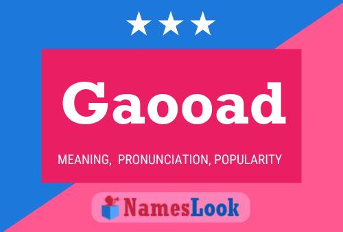 Gaooad Name Poster