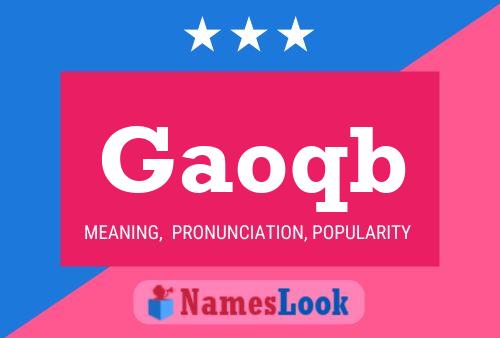 Gaoqb Name Poster