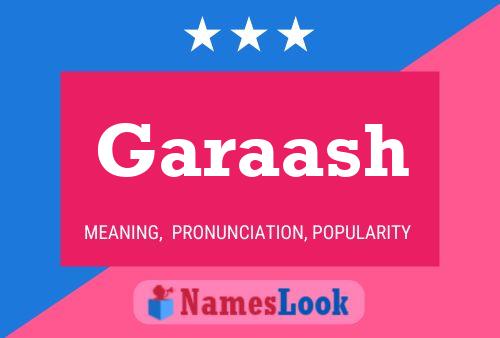 Garaash Name Poster