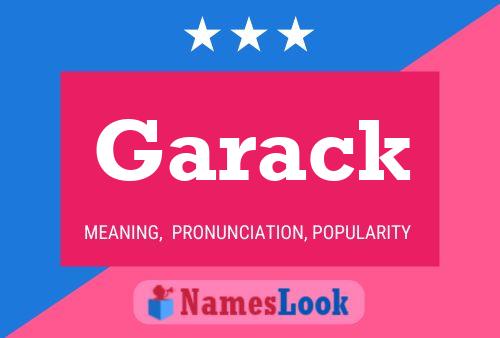 Garack Name Poster