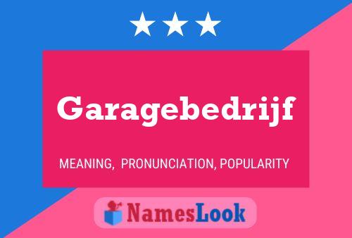 Garagebedrijf Name Poster