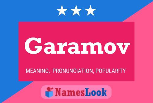 Garamov Name Poster