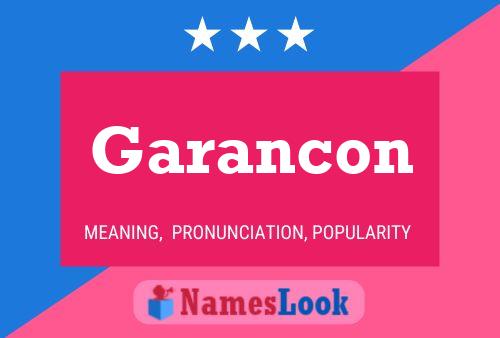 Garancon Name Poster