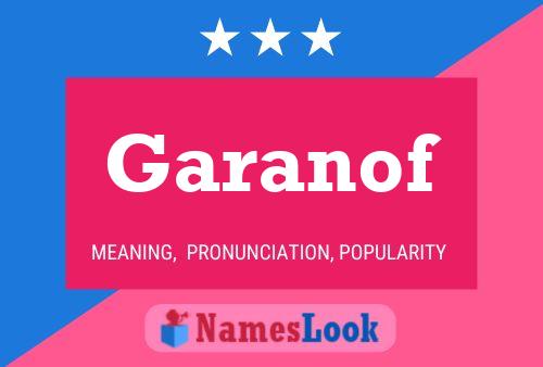 Garanof Name Poster