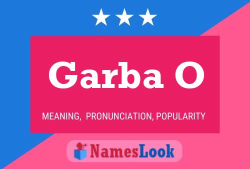 Garba O Name Poster