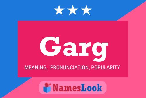 Garg Name Poster