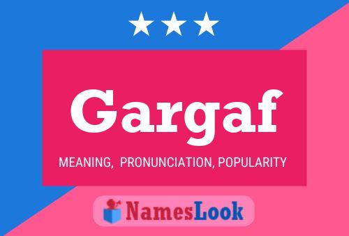 Gargaf Name Poster