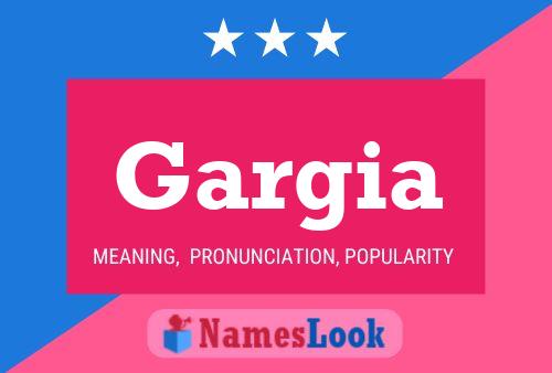 Gargia Name Poster