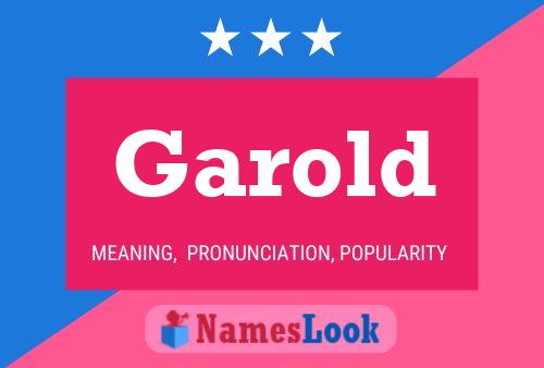 Garold Name Poster