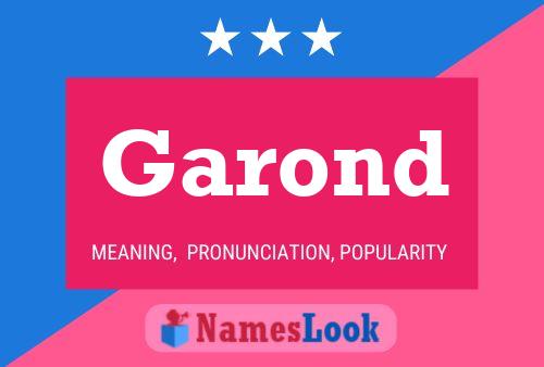 Garond Name Poster