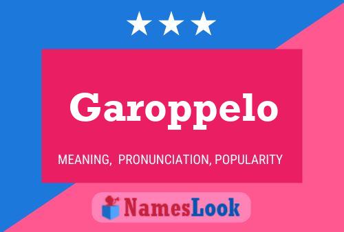 Garoppelo Name Poster