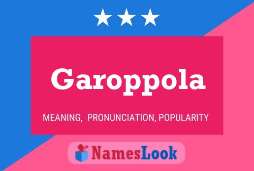 Garoppola Name Poster