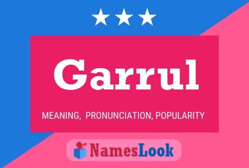 Garrul Name Poster