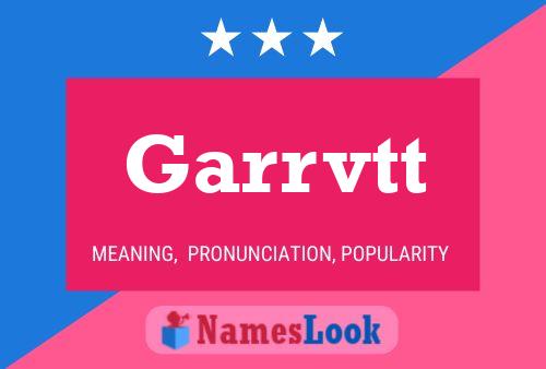 Garrvtt Name Poster