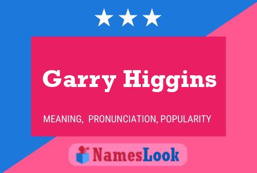 Garry Higgins Name Poster