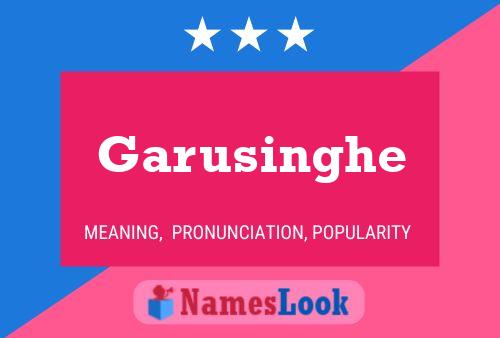 Garusinghe Name Poster