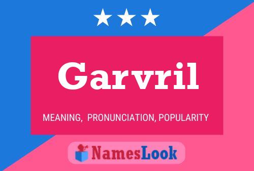 Garvril Name Poster