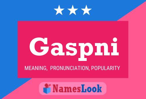 Gaspni Name Poster