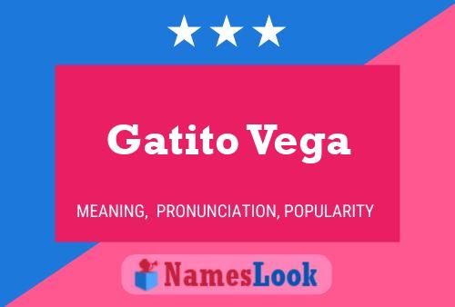 Gatito Vega Name Poster