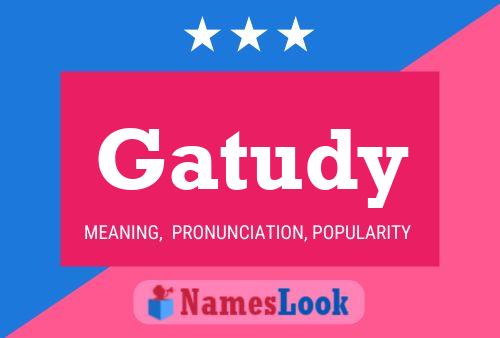 Gatudy Name Poster