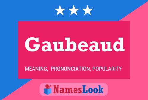 Gaubeaud Name Poster