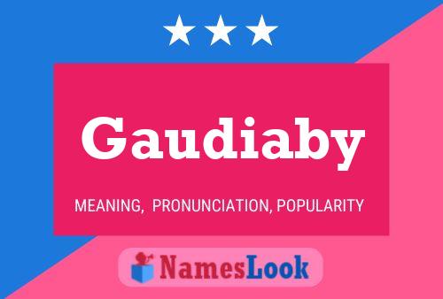 Gaudiaby Name Poster