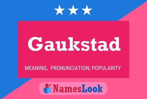 Gaukstad Name Poster