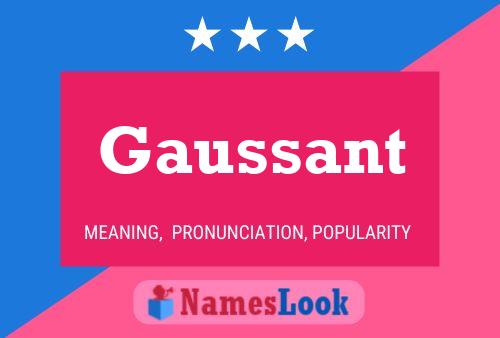 Gaussant Name Poster