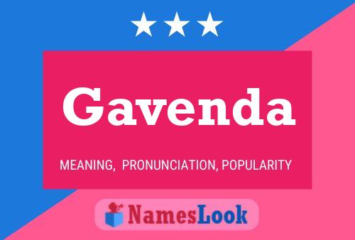 Gavenda Name Poster