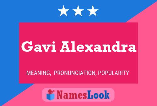 Gavi Alexandra Name Poster